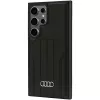 AUDI syntetická koža MagSafe pevné puzdro pre Samsung Galaxy S24 Ultra, čierne