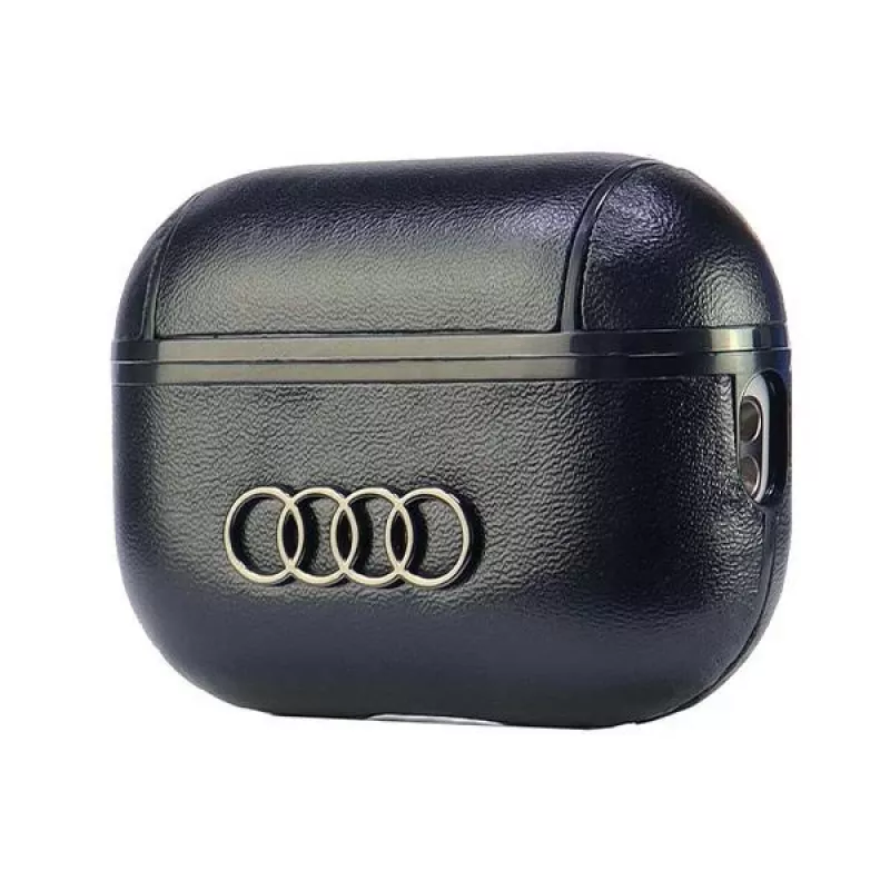 Audi koža Big Logo AirPods Pro 2 puzdro čierne AU-APP2-GT/D3-BK