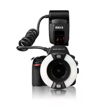 Meike MK-14EXT-N makro kruhový blesk pre Nikon DSLR fotoaparáty