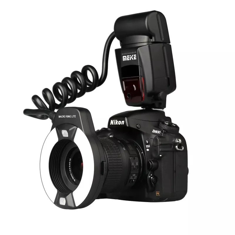 Meike MK-14EXT-C makro kruhový blesk pre Canon E-TTL/E-TTL II