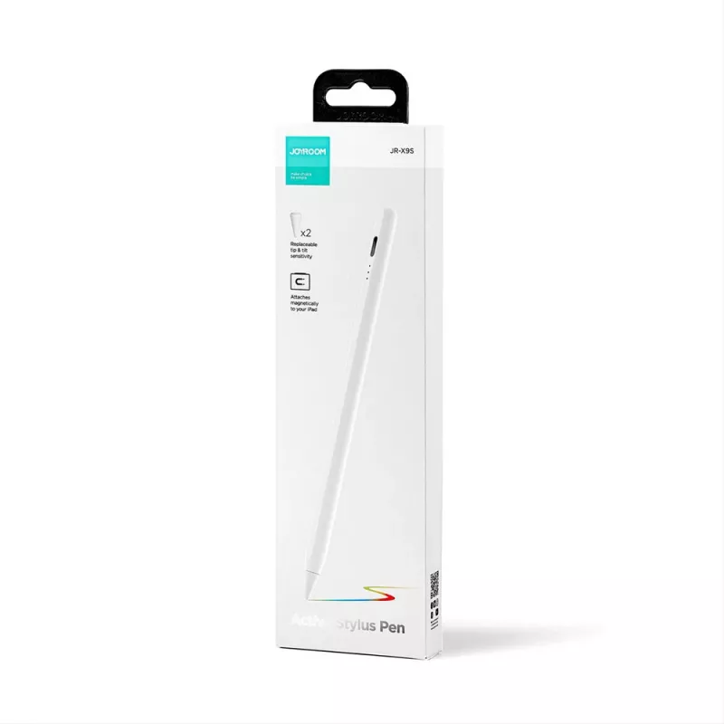 JOYROOM JR-X9S aktívne stylus pero s 2 vymeniteľnými hrotmi - biele