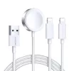 Joyroom S-IW007 3-in-1 magnetický nabíjací kábel USB-A na Lightning/USB-C/Micro USB 1.2m biely