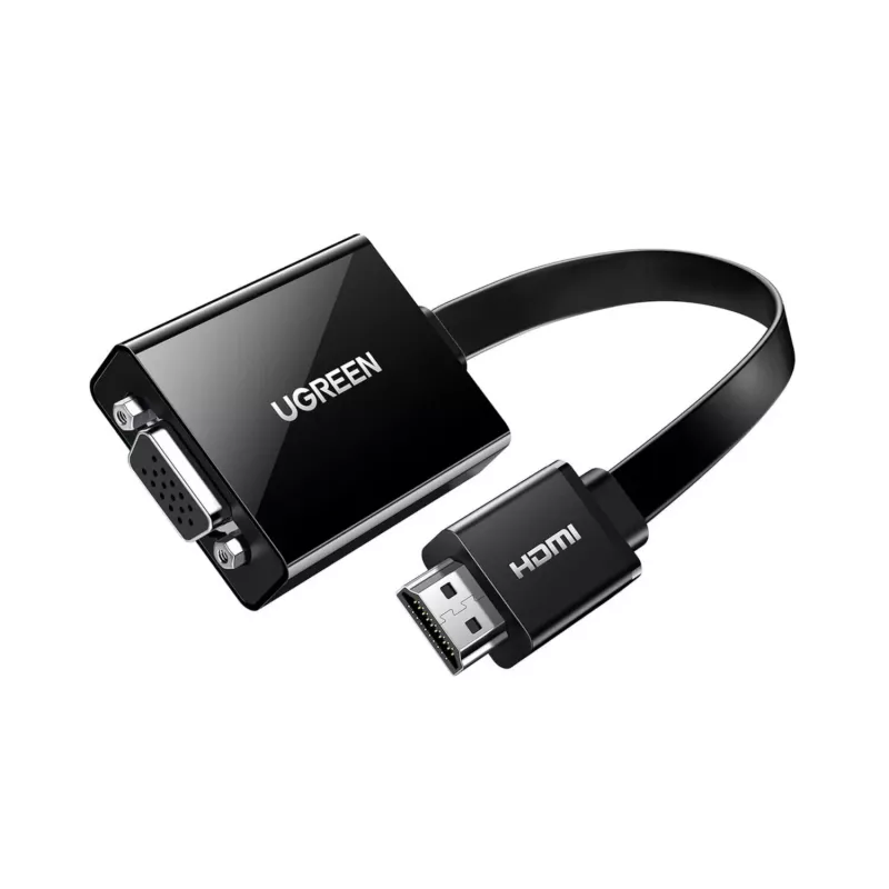 UGREEN HDMI na VGA adaptér MM103, 25cm, čierny