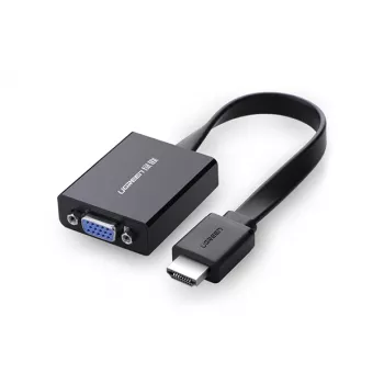 UGREEN HDMI na VGA adaptér MM103, 25cm, čierna