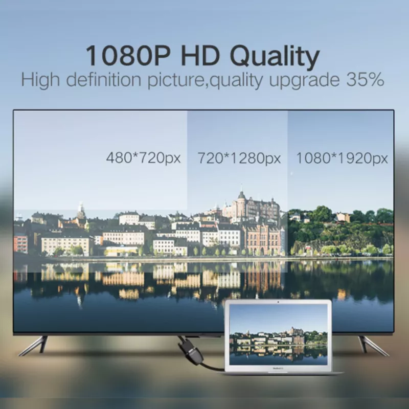 UGREEN HDMI na VGA konvertor MM105, bez audia, čierna