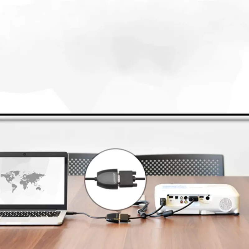 UGREEN HDMI na VGA konvertor MM105, bez audia, čierna