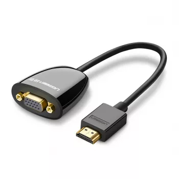 UGREEN HDMI na VGA konvertor MM105, bez audia, čierna