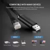 UGREEN CM204 USB na RJ45 konzolový kábel 1,5m čierna