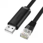 UGREEN CM204 USB na RJ45 konzolový kábel 1,5m čierna