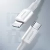 UGREEN US171 USB-C na Lightning 3A kábel 0,25m biela