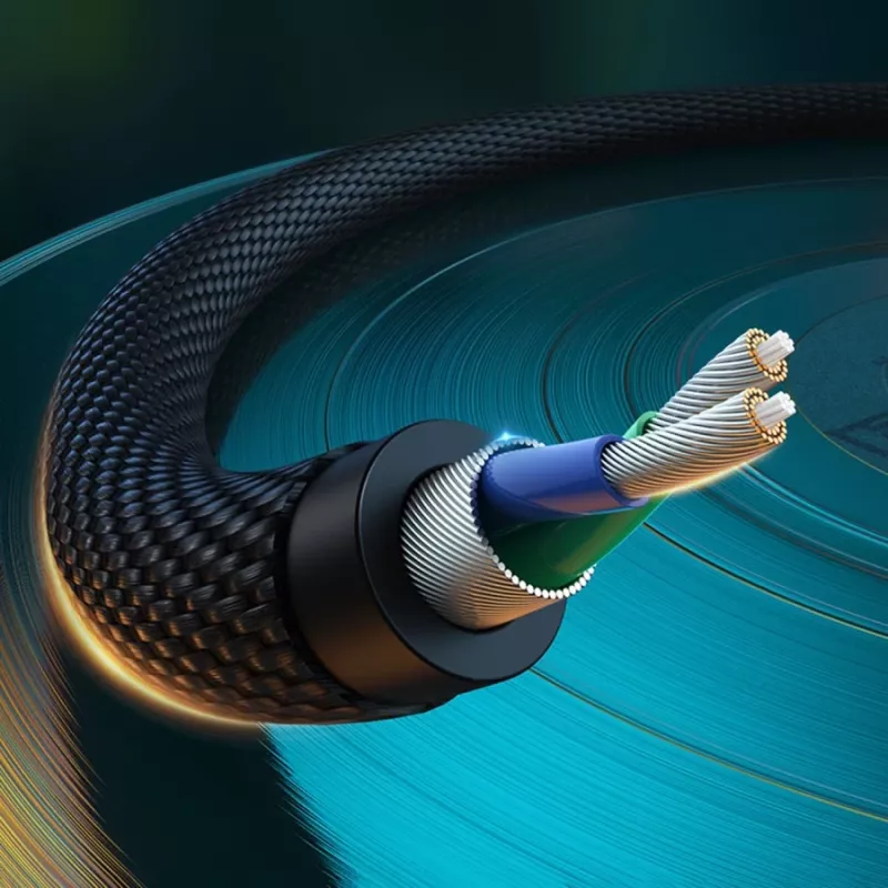 UGREEN 2x RCA (Cinch) na 3,5 mm audio kábel, 2 m, čierna
