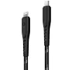 ENERGEA Nyloflex USB-C na Lightning kábel MFi certifikovaný 1,5m čierny