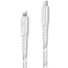 ENERGEA Nyloflex USB-C na Lightning kábel 1,5m biely MFI