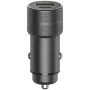 ENERGEA Alu Drive PD20+ autonabíjačka 38W 1xUSB-A + 1xUSB-C PD QC3.0 gunmetal