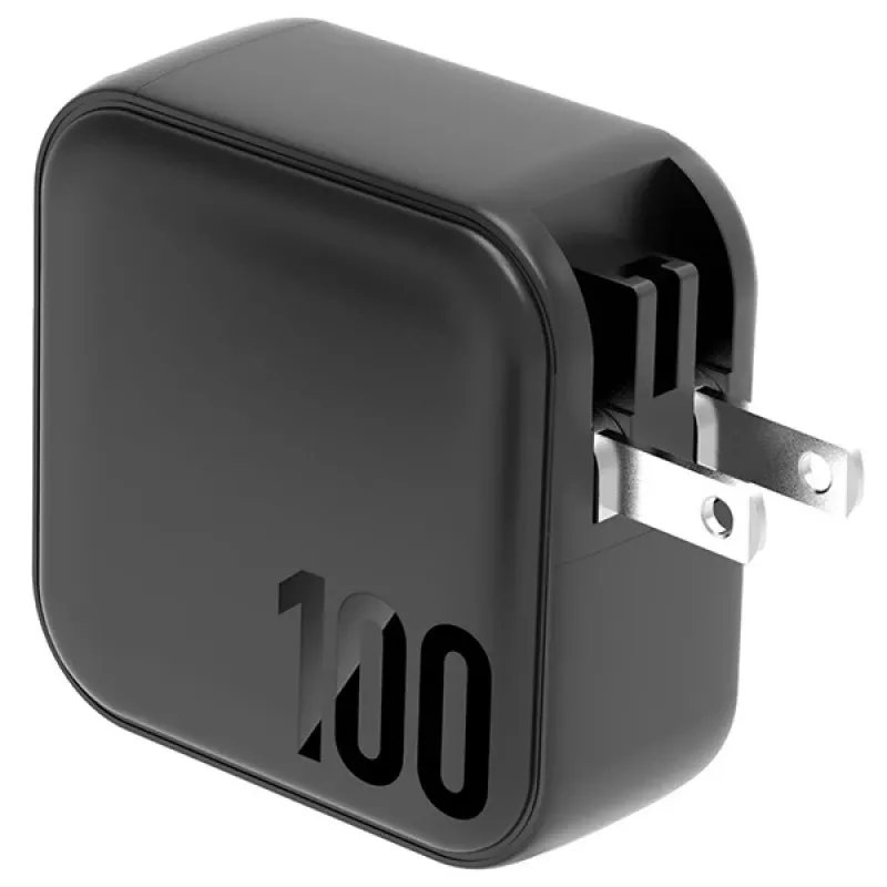 ENERGEA Travelite GAN100 100W GaN USB-C nabíjačka 3C1A čierna US+EU