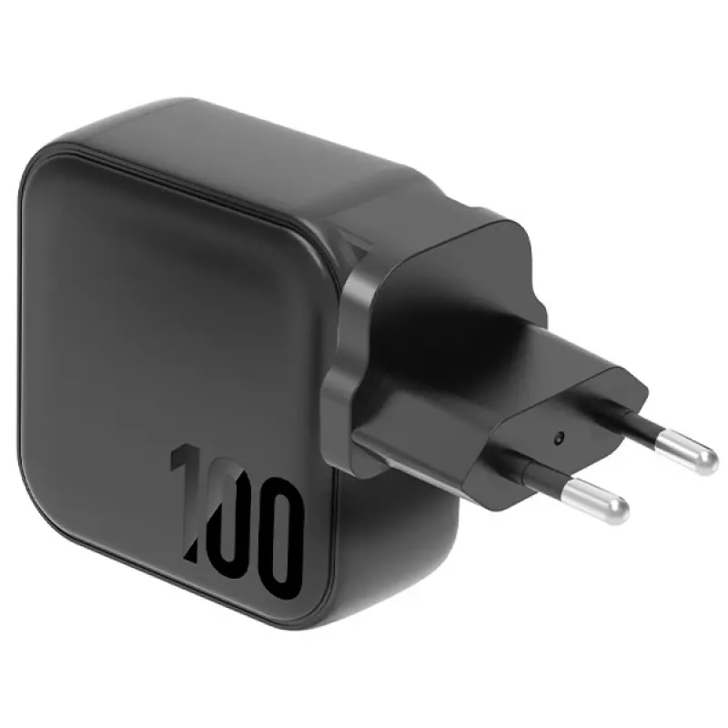 ENERGEA Travelite GAN100 100W GaN USB-C nabíjačka 3C1A čierna US+EU
