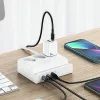 USAMS 65W Super SiFast Charging USB predlžovacia zásuvka EU biela CC160TC01 (US-CC160)