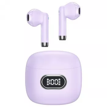 USAMS IA II Series True Wireless Bluetooth 5.3 slúchadlá, fialová, TWS, in-ear, IPX4, 28h výdrž batérie, USB-C