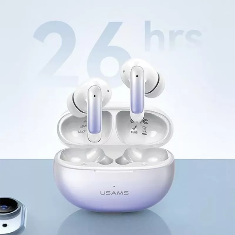 USAMS X-donseries TWS Bluetooth 5.3 slúchadlá s ENC, fialovo-modrý prechod (US-XD19)
