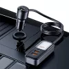 USAMS C40 auto nabíjačka 3x USB+2x USB-C 165W PD+QC rýchle nabíjanie čierna CC213CC01 (US-CC213)