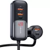 USAMS C40 auto nabíjačka 3x USB+2x USB-C 165W PD+QC rýchle nabíjanie čierna CC213CC01 (US-CC213)
