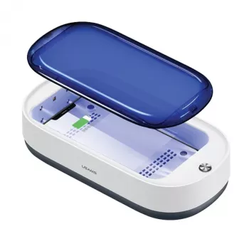 USAMS UV-C sterilizátor s bezdrôtovou nabíjačkou 15W biely ZB151XDH01 (US-ZB151)
