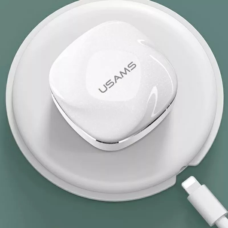USAMS SDseries BHUSD01 True Wireless Stereo Bluetooth 5.0 slúchadlá, biele