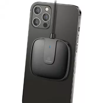 USAMS US-CD153 magnetická bezdrôtová nabíjačka 15W pre iPhone 12 sériu čierna