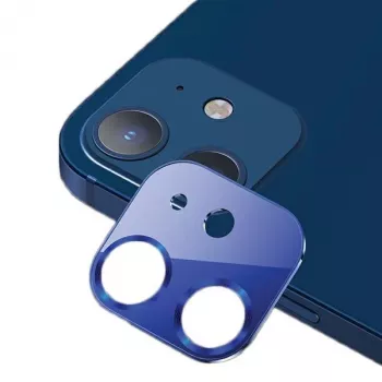 USAMS krytka objektívu fotoaparátu pre iPhone 12 kovová modrá BH703JTT05 (US-BH703)