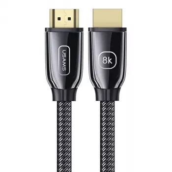 USAMS HDMI 2.1 kábel 3m Ultra HD 8K 48Gbps čierny SJ498HD01