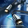 USAMS HDMI 2.1 kábel 3m Ultra HD 8K 48Gbps čierny SJ498HD01