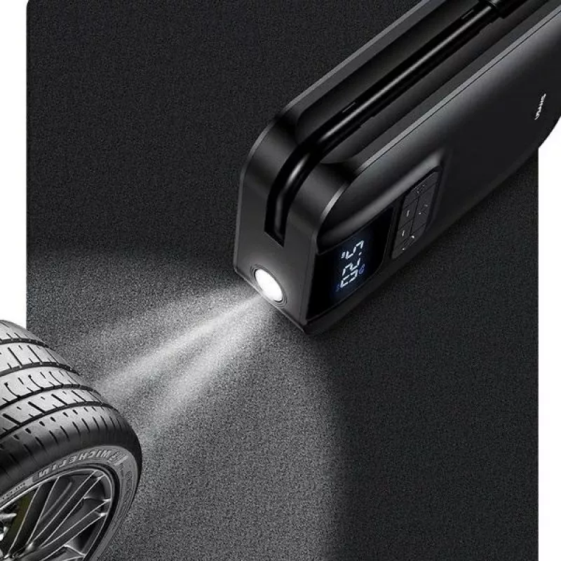 USAMS Mini Pump US-ZB215 vzduchová pumpa do auta 5000mAh CQBZB21501