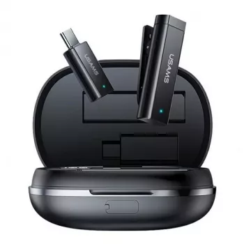 USAMS Bezdrôtový lavalier mikrofón ENC 2,4 GHz USB-C ZB243MKF01 (US-ZB243)