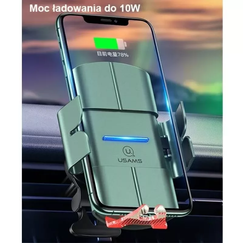 USAMS US-CD133 bezdrôtová nabíjacia power banka 10W 10000mAh čierna