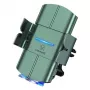 USAMS US-CD133 10W automatická Qi bezdrôtová auto nabíjačka s držiakom do ventilácie zelená