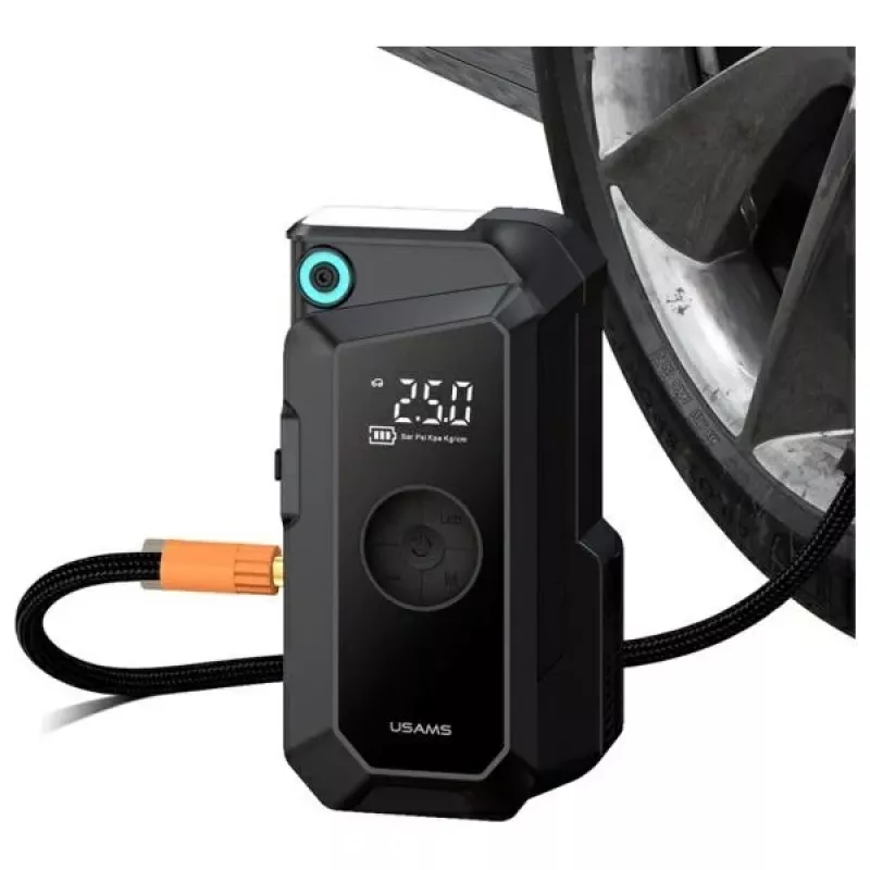 USAMS Jumpstarter power banka 8000mAh s LED baterkou čierna ZB287