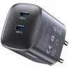 USAMS CC305 T66 45W GaN nástenná nabíjačka s 2x USB-C, tarnish