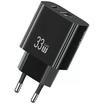 USAMS Nabíjačka T65 33W 1xUSB-C 1xUSB-A rýchle nabíjanie