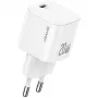 USAMS 20W USB-C PD nástenná nabíjačka s Lightning káblom (1m) - biela