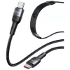 USAMS SJ759 U89 100W rýchlonabíjací USB-C kábel s masážnym nástavcom, 1,2m, čierny