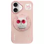 Nimmy Glasses Cool Cat MagSafe puzdro pre iPhone 16, ružové