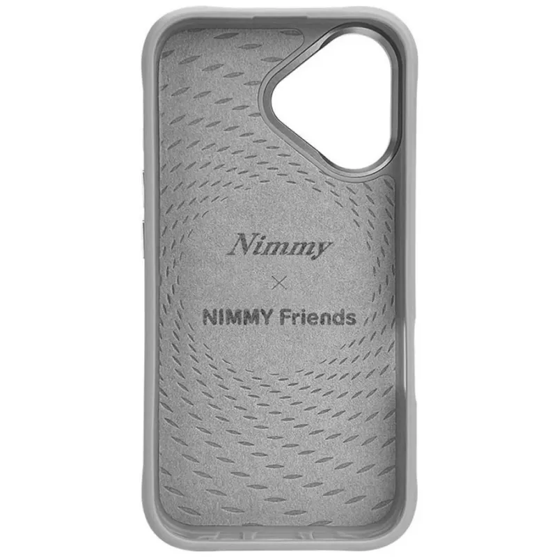 Nimmy Glasses Cool Cat MagSafe puzdro pre iPhone 16, sivé