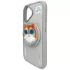 Nimmy Glasses Cool Cat MagSafe puzdro pre iPhone 16, sivé