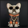 Nimmy crossbody taška Cool Dog with Glasses čierna