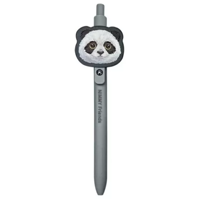 Nimmy 2-in-1 set zápisníka a pera čierny Big Eyed Pet 2.0 Panda