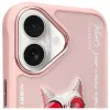 Nimmy puzdro pre Apple iPhone 16 6,1 palca ružová Glasses Cool Cat