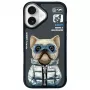 Nimmy Cool&Cute 2.0 Dog ochranné puzdro pre Apple iPhone 16 6,1 palca čierna