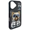 Nimmy Cool&Cute 2.0 Dog ochranné puzdro pre Apple iPhone 16 6,1 palca čierna