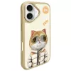 Nimmy puzdro pre iPhone 16 6,1 palca khaki Cool&Cute 2.0 Cat