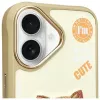 Nimmy puzdro pre iPhone 16 6,1 palca khaki Cool&Cute 2.0 Cat